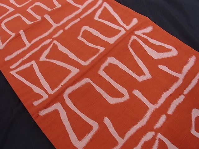 平和屋着物■全通柄袋帯 紬地 幾何学 正絹 逸品 A-az4800 heiwaya-10034520 平和屋 サンプル画像2