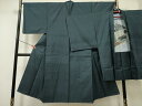 平和屋着物■男性 本場大島紬 アンサンブル 100亀甲 総詰め 正絹 逸品 DAAK7476yyy