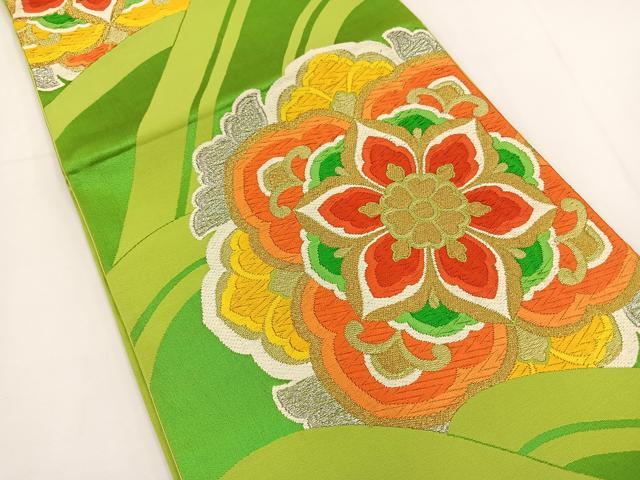 平和屋の平和屋着物◎六通柄袋帯 唐織 正倉院華mん 金銀糸 正絹 逸品 BAAT0582yt｜アングル2