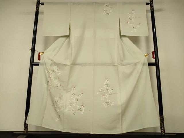 Rakuten - 平和屋着物＊夏物 訪問着 絽 刺繍 萩文 金彩 正絹 逸品 AABI7823jd
