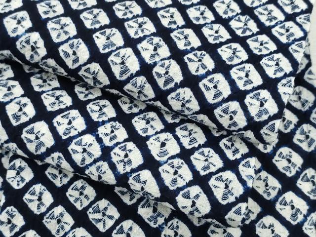 平和屋着物∴夏物　浴衣　有松鳴海絞り　蜘蛛絞り　綿　逸品　CAAW1007ng