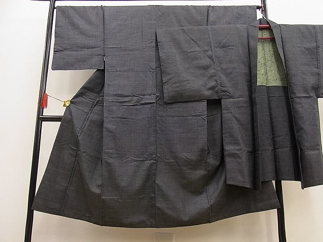 平和屋野田店■男性　紬　アンサンブル　100亀甲　逸品　n-ip2573