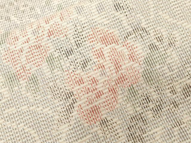 平和屋着物■上質な紬 流水花文 正絹 逸品 CABC6237ev