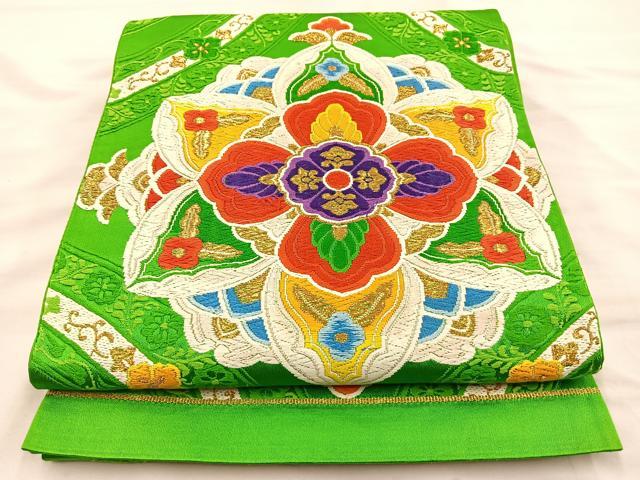 Rakuten - 平和屋着物◎六通柄袋帯 唐織 宝相華 金糸 正絹 逸品 BAAT8574du