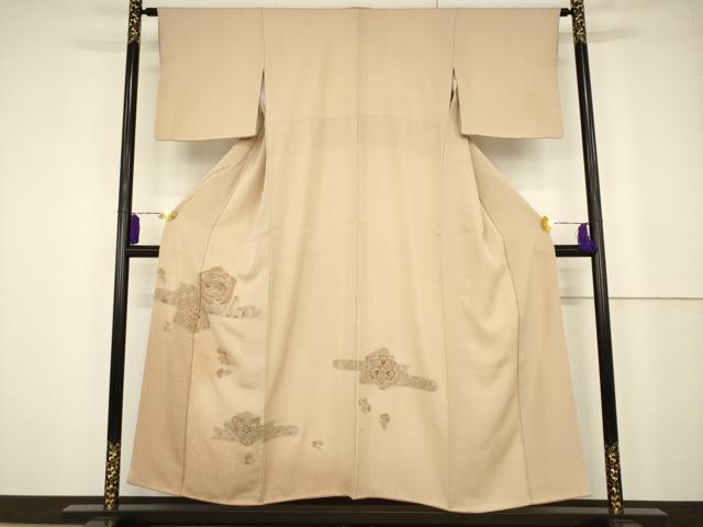 平和屋着物■訪問着 中国三大刺繍 スワトウ刺繍 汕頭刺繍 花鳥文 正絹 逸品 AAAT4869pf