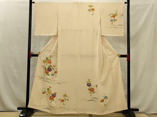 平和屋着物■訪問着 駒刺繍 草花文 金彩 正絹 逸品 AAAU7477sw 平和屋着物■訪問着 駒刺繍 草花文 金彩 正絹 逸品 AAAU7477sw