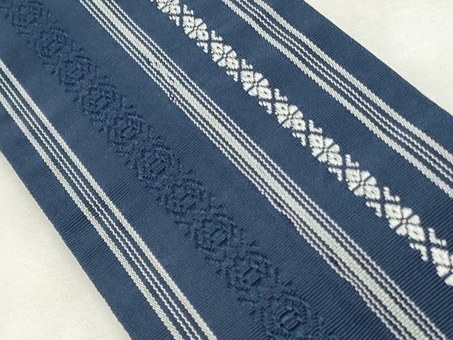 Obi - 平和屋着物◎男性　本場筑前博多織　角帯　献上　正絹　逸品　未使用　CABF2291qe