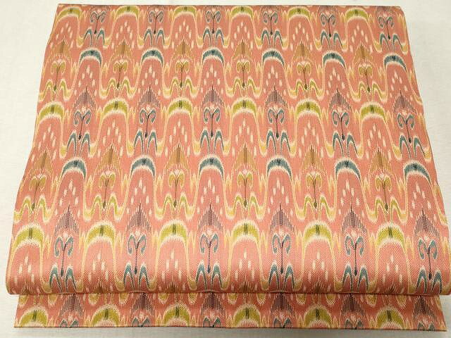 平和屋着物●九寸開き名古屋帯　太子間道　正絹　逸品　CAAV5241yk