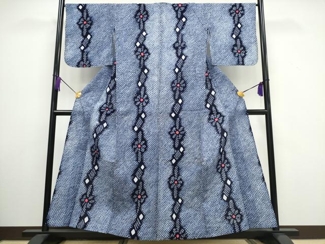 平和屋着物∴夏物　浴衣　有松鳴海絞り　吉祥花間道　綿　逸品　CAAW1038ng
