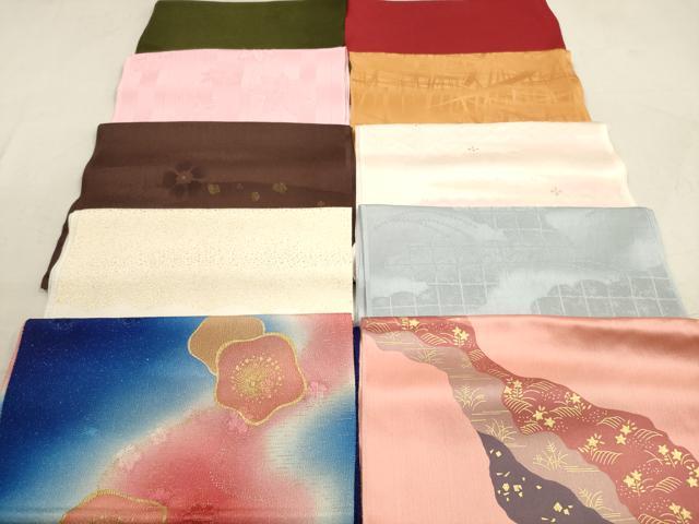 平和屋着物★和装小物　帯揚げ10枚セット　正絹　逸品　DAAX2473xg