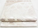 平和屋着物■六通柄袋帯 流水籬柳文 銀糸 逸品 n-yc3695