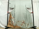 平和屋着物■豪華色留袖 駒刺繍 流水松文 ますいわ屋扱い 正絹 逸品 AAAV3771es
