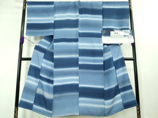 平和屋本店■極上 男性 お召 琉球藍 花織 証紙付き 逸品 未使用 DZAA3713kh5 平和屋本店■極上 男性 お召 琉球藍 花織 証紙付き 逸品 未使用 DZAA3713kh5