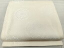 平和屋着物◎全通柄袋帯 紗綾形地紋 舞花文 正絹 逸品 CAAR1761nb