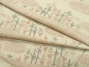 平和屋着物●本場結城紬 重要無形文化財 80亀甲 草木文 正絹 逸品 CAAX1001vf