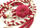 平和屋着物●和装小物 振袖用帯締め 装飾 ちりめん細工 パール 金糸 逸品 未使用 AAAW3357ay