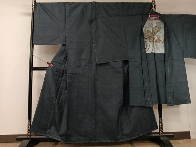 平和屋着物●男性 本場大島紬 アンサンブル 100亀甲 総詰め 正絹 逸品 未使用 CABC2728vp