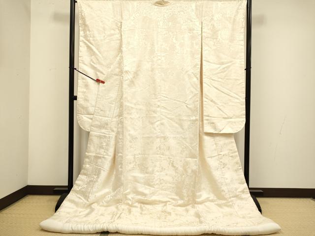 平和屋本店●白無垢 白打掛 お引きずり 和装 婚礼 結婚式 花嫁 神社挙式 御所車花文...