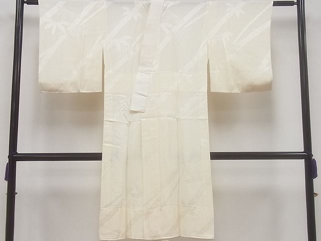平和屋着物■上質な長襦袢 無双仕立て 笹竹地紋 逸品 CAAD3613ev