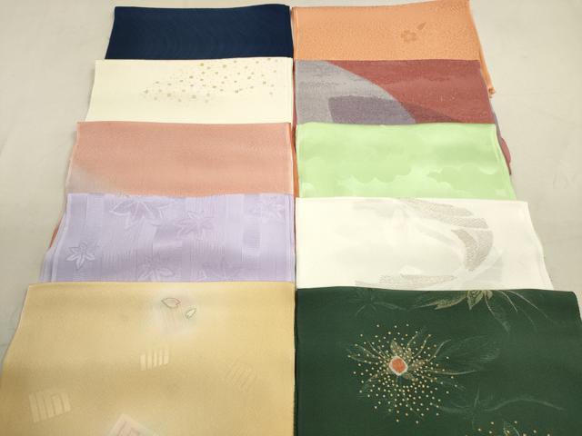 平和屋着物★和装小物　帯揚げ10枚セット　正絹　逸品　DAAX2481xg