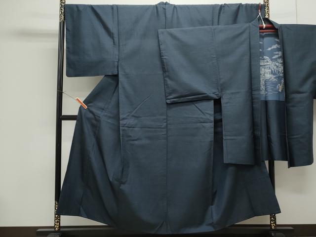 平和屋着物●男性 本場大島紬 アンサンブル 100亀甲 総詰め 正絹 逸品 CAAS9336th