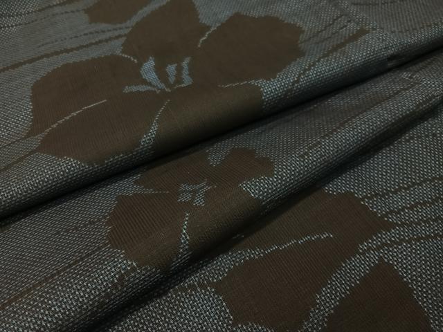 Full-Length Under-Kimono - 平和屋着物●本場大島紬　7マルキ　舞花文　正絹　逸品　CABC9905vp