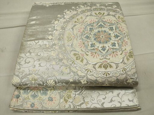 平和屋着物◎六通柄袋帯 唐織 正倉院花文 金銀糸 正絹 逸品 CAAU7662in 平和屋着物◎六通柄袋帯 唐織 正倉院花文 金銀糸 正絹 逸品 CAAU7662in