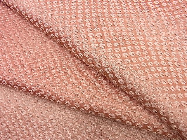 平和屋着物■上質なお召　吉祥文　暈し染め　逸品　n-pk3866