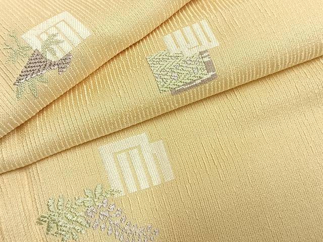 平和屋着物●お召　唐織　源氏香　正絹　逸品　AABK1401fy