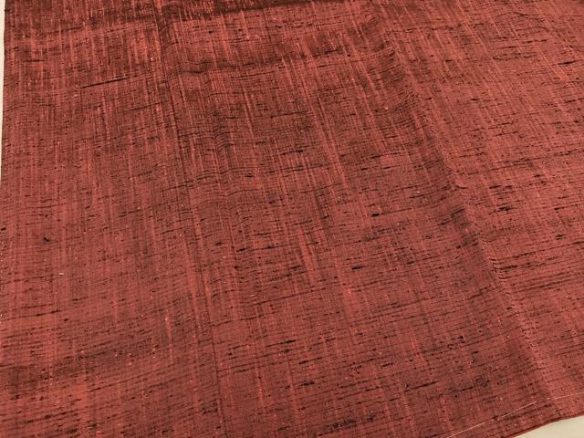 平和屋着物■上質な紬　紅鳶色　正絹　逸品　未使用　BAAX4935mz