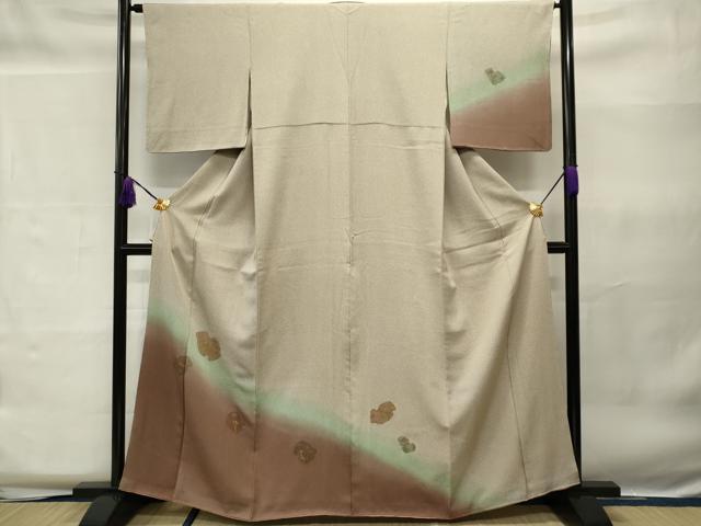 平和屋着物■訪問着　草花文　暈し染め　正絹　逸品　CAAL7579ou