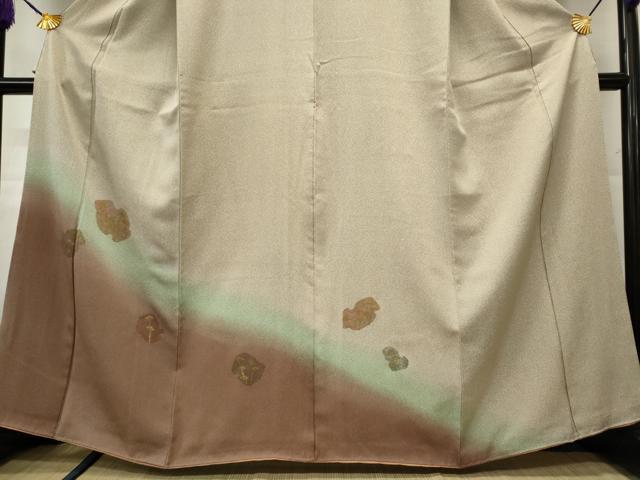 平和屋着物■訪問着　草花文　暈し染め　正絹　逸品　CAAL7579ou