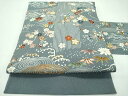 平和屋本店■極上 九寸名古屋帯 駒刺繍 松竹梅 鬼しぼ縮緬 逸品 CZAA1300s5