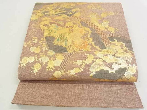 平和屋着物◎太鼓柄袋帯 千銭御所車鳳凰花文 金彩 逸品 DAAC3014mz 平和屋着物◎太鼓柄袋帯 千銭御所車鳳凰花文 金彩 逸品 DAAC3014mz
