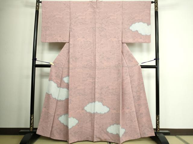 平和屋着物■訪問着　絞り　風景草花文　正絹　逸品　DAAW9907sf