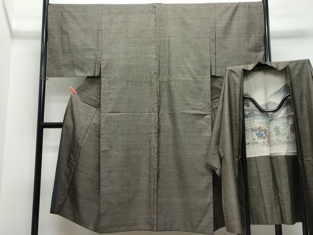 平和屋着物●男性 本場大島紬 アンサンブル 7マルキ 正絹 逸品 CAAS8606vf