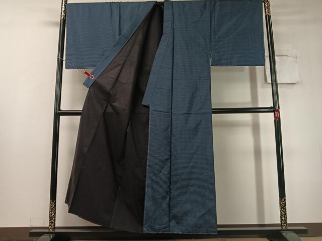 平和屋着物●男性　本場大島紬　アンサンブル　80亀甲　総詰め　正絹　逸品　未使用　CABC9961vp 2