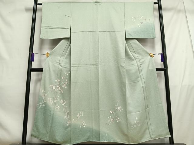 平和屋着物■訪問着 枝花文 暈し染め 正絹 逸品 AABD9054oa