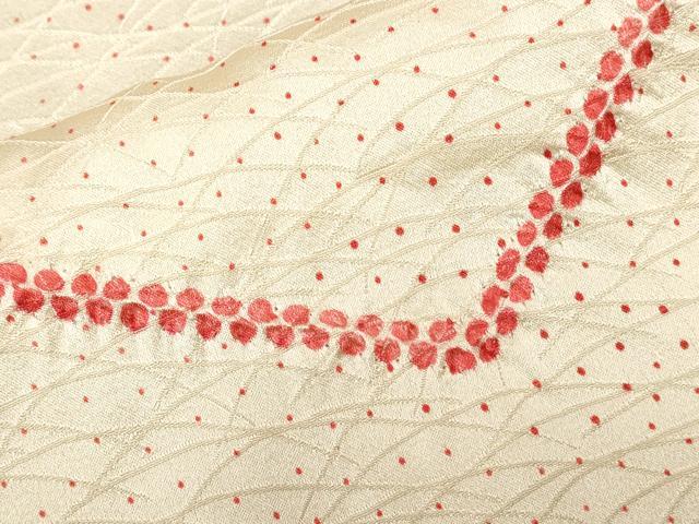 Full-Length Under-Kimono - 平和屋着物■上質な小紋　絞り　幾何学文様　正絹　逸品　CAAZ5456ev