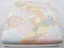 平和屋着物◎本箔佐賀錦 六通柄袋帯 花鳥文 金銀糸 逸品 BAAJ0828cm