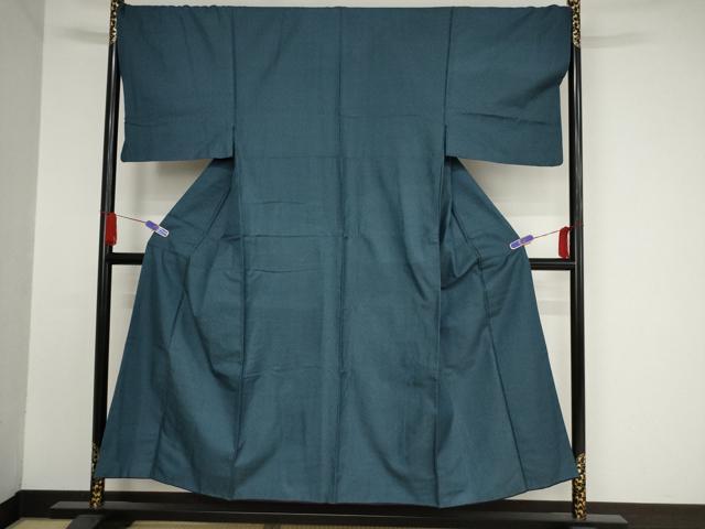 平和屋着物■男性 お召 亀甲絣 正絹 逸品 AAAS6558ru