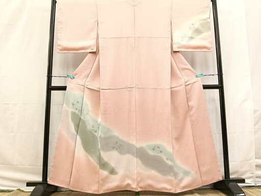 平和屋着物■訪問着 道長青海波七宝枝葉文 暈し染め 金彩 正絹 逸品 BAAM5235hv 平和屋着物■訪問着 道長青海波七宝枝葉文 暈し染め 金彩 正絹 逸品 BAAM5235hv