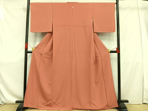 平和屋着物■上質な色無地 真赭色 正絹 逸品 未使用 AAAT7773es 平和屋着物■上質な色無地 真赭色 正絹 逸品 未使用 AAAT7773es
