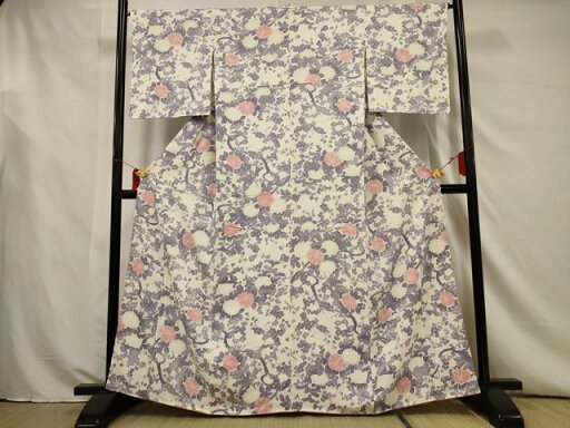 平和屋着物■上質な小紋 枝花文 正絹 逸品 AAAU5829jd 平和屋着物■上質な小紋 枝花文 正絹 逸品 AAAU5829jd