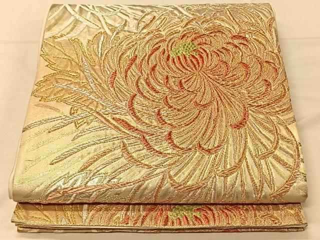 ■■■　サイズ　■■■ 長さ 414cm 幅 30.5cm程 ■■■　商品詳細　■■■ 【正絹・芯なし】 詳細に関しましては、画像をご確認ください。 大変上質な逸品になります。 お安く出品致しますので、是非この機会にいかがでしょうか？ ※汚れ等に関しましては、着用時には見えない部分になるかと思いますのであまり気にならずお召になれるかと思います。 ■■■　注意事項　■■■ ■モニター発色の具合により