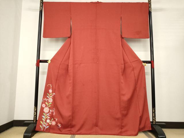 平和屋着物●京友禅の第一人者　松井青々　訪問着　草花文　正絹　逸品　AABC4191ck...