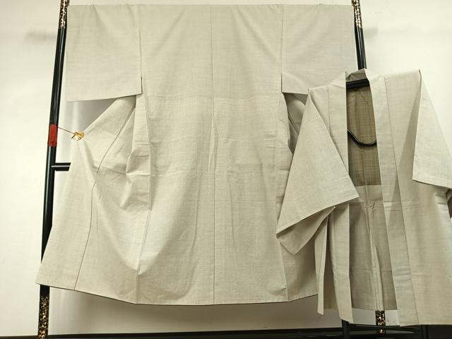 和服套装 - 平和屋着物●男性　綿薩摩　アンサンブル　絣文様　木綿　逸品　AABK1033fy