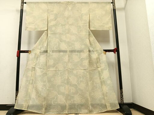 平和屋着物*夏物 紗紬 流水文 正絹 逸品 AAAV4411ph 平和屋着物*夏物 紗紬 流水文 正絹 逸品 AAAV4411ph