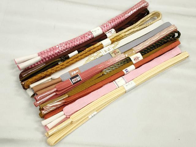 平和屋着物●和装小物 帯締め10本セット 高麗組 笹浪組 鴨川組 礼装用 金糸 逸品 未...