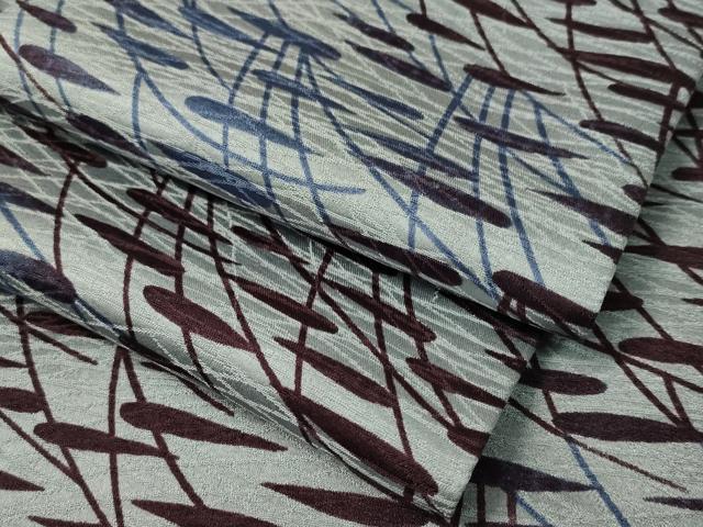 平和屋着物●上質な小紋　草木文　正絹　逸品　CAAV4707vp